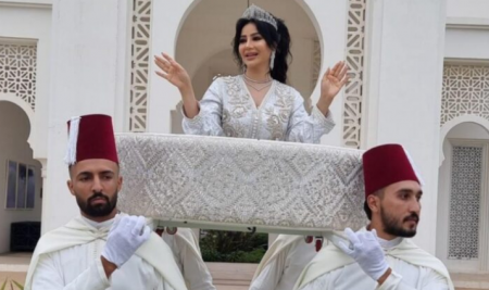 لجين عمران تشارك بالعرس المغربي